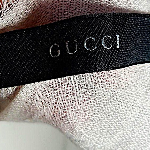 Authentic Gucci Rare Tom Ford Silk Blend Web GG Scarf - Picture 6 of 8